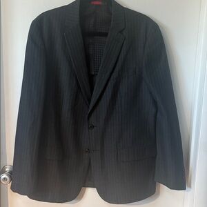 John Varvatos Charcoal Pinstripe Blazer